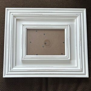 Distressed White Photo Frame